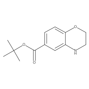 Tert-butyl 3,4-dihydro-2H-1,4-benzoxazine-6-carboxylate结构式