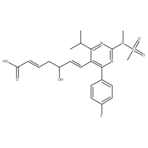 2,3-Dehydro-3-Deshydroxy-(2E)-Rosuvastatin结构式
