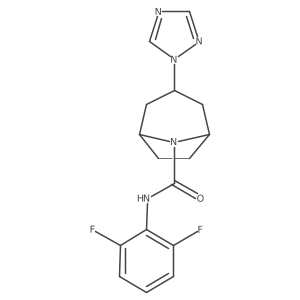 N-(2,6-difluorophenyl)-3-(1H-1,2,4-triazol-1-yl)-8-azabicyclo[3.2.1]octane-8-carboxamide结构式