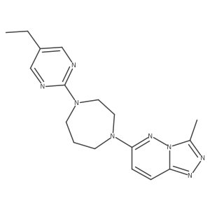 1-(5-Ethylpyrimidin-2-yl)-4-{3-methyl-[1,2,4]triazolo[4,3-b]pyridazin-6-yl}-1,4-diazepane结构式