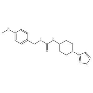 1-[(4-Methoxyphenyl)methyl]-3-[1-(1,2,5-thiadiazol-3-yl)piperidin-4-yl]urea Structure