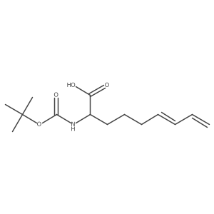 2-((tert-Butoxycarbonyl)amino)nona-6,8-dienoic acid结构式