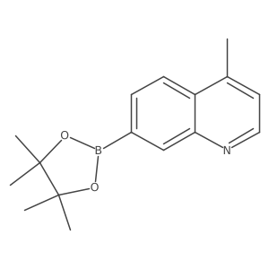4-Methyl-7-(4,4,5,5-tetramethyl-1,3,2-dioxaborolan-2-yl)quinoline Structure