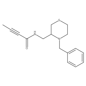 N-[(4-Benzylthiomorpholin-3-yl)methyl]but-2-ynamide结构式