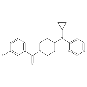 N-cyclopropyl-N-[1-(3-fluorobenzoyl)piperidin-4-yl]pyrimidin-4-amine Structure