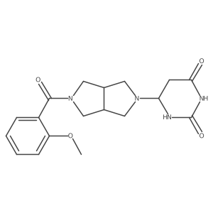 6-[5-(2-Methoxybenzoyl)-1,3,3a,4,6,6a-hexahydropyrrolo[3,4-c]pyrrol-2-yl]-1,3-diazinane-2,4-dione结构式