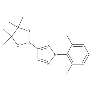 1-(2-Fluoro-6-methyl-phenyl)-4-(4,4,5,5-tetramethyl-1,3,2-dioxaborolan-2-yl)pyrazole结构式