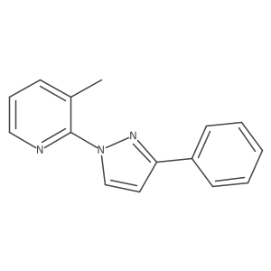 3-methyl-2-(3-phenyl-1H-pyrazol-1-yl)Pyridine Structure