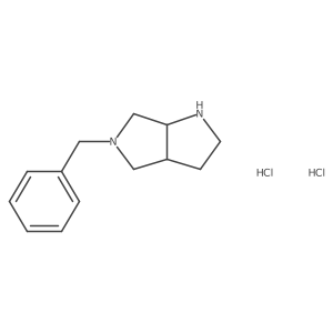 5-Benzyl-octahydropyrrolo[2,3-C]pyrrole dihydrochloride Structure