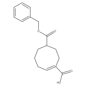 (4E)-1-[(benzyloxy)carbonyl]-1,2,3,6,7,8-hexahydroazocine-4-carboxylic acid Structure