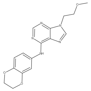 N-(2,3-dihydro-1,4-benzodioxin-6-yl)-9-(2-methoxyethyl)-9H-purin-6-amine Structure