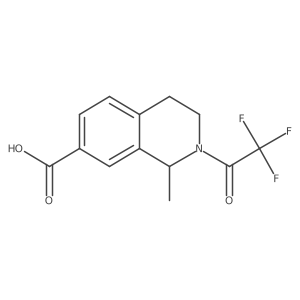 1-Methyl-2-(2,2,2-trifluoroacetyl)-1,2,3,4-tetrahydroisoquinoline-7-carboxylic acid结构式