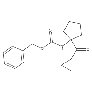 benzyl N-(1-cyclopropanecarbonylcyclopentyl)carbamate Structure