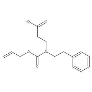 3-[(2-Phenylethyl)[(prop-2-en-1-yloxy)carbonyl]amino]propanoic acid结构式