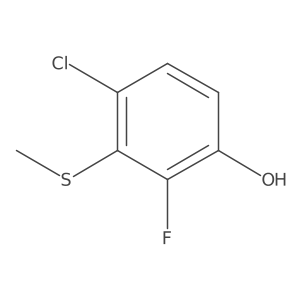 4-Chloro-2-fluoro-3-(methylthio)phenol Structure