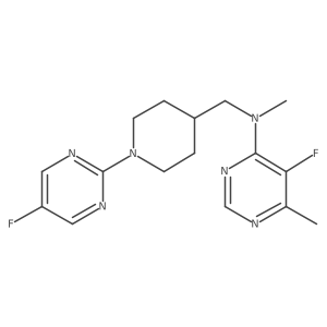 5-fluoro-N-{[1-(5-fluoropyrimidin-2-yl)piperidin-4-yl]methyl}-N,6-dimethylpyrimidin-4-amine结构式