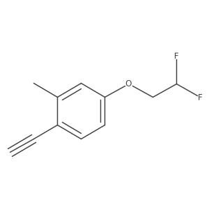 4-(2,2-Difluoroethoxy)-1-ethynyl-2-methylbenzene Structure