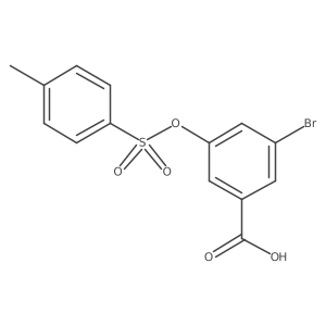3-Bromo-5-[(4-methylbenzenesulfonyl)oxy]benzoic acid结构式