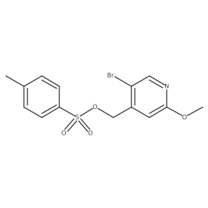 (5-Bromo-2-methoxypyridin-4-yl)methyl 4-methylbenzene-1-sulfonate结构式