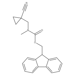 (9H-fluoren-9-yl)methyl N-[(1-cyanocyclopropyl)methyl]-N-methylcarbamate Structure