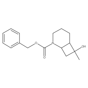 rel-Benzyl (1R,6R)-7-hydroxy-7-methyl-2-azabicyclo[4.2.0]octane-2-carboxylate Structure
