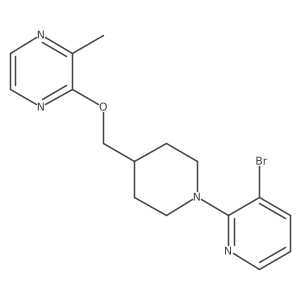 2-{[1-(3-Bromopyridin-2-yl)piperidin-4-yl]methoxy}-3-methylpyrazine结构式