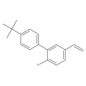 4a(2)-(1,1-Dimethylethyl)-6-fluoro[1,1a(2)-biphenyl]-3-carboxaldehyde结构式