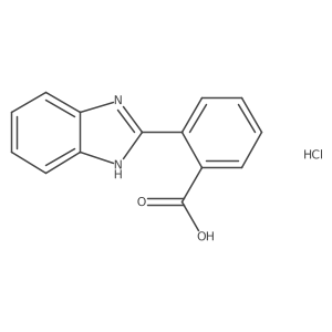 2-(1H-Benzo[d]imidazol-2-yl)benzoic acid hydrochloride结构式