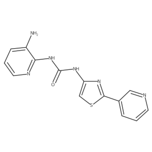 1-(3-Amino-pyridin-2-yl)-3-(2-pyridin-3-yl-thiazol-4-yl)-urea结构式