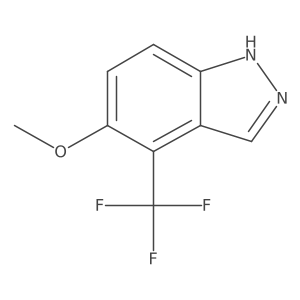 1H-Indazole, 5-methoxy-4-(trifluoromethyl)- Structure