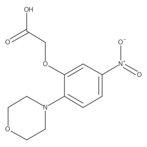 2-[2-(4-Morpholinyl)-5-nitrophenoxy]acetic acid结构式