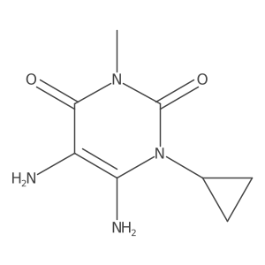 5,6-Diamino-1-cyclopropyl-3-methyl-2,4(1h,3h)-pyrimidinedione结构式