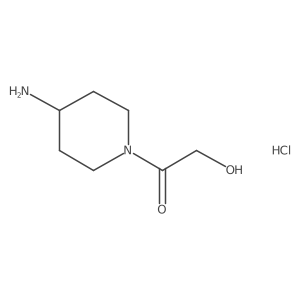 1-(4-Aminopiperidin-1-yl)-2-hydroxyethanone hydrochloride Structure