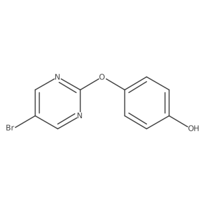 4-[(5-Bromopyrimidin-2-yl)oxy]phenol Structure