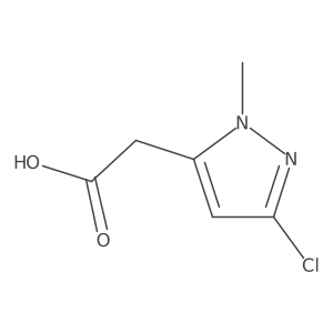 2-(3-Chloro-1-methyl-1H-pyrazol-5-yl)acetic acid结构式