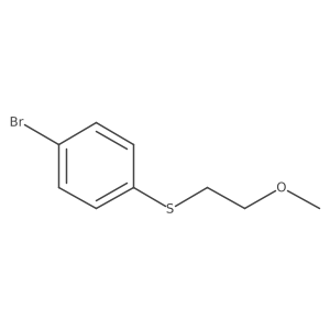 (4-Bromophenyl)(2-methoxyethyl)sulfane Structure