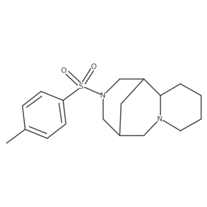 (1S,5S)-Decahydro-3-[(4-methylphenyl)sulfonyl]-1,5-methano-2H-pyrido[1,2-a][1,5]diazocine结构式