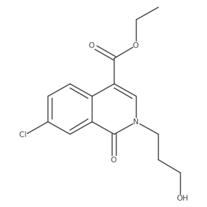 7-chloro-4-ethoxycarbonyl-2-(3-hydroxypropyl)-1(2H)-isoquinolone Structure