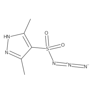 3,5-dimethyl-1H-pyrazole-4-sulfonyl azide结构式