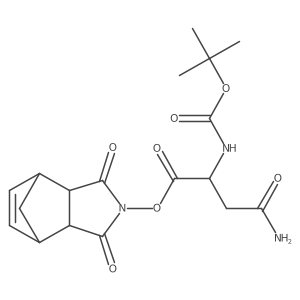 [(1R,2S,6R,7S)-3,5-dioxo-4-azatricyclo[5.2.1.02,6]dec-8-en-4-yl] (2S)-4-amino-2-[(2-methylpropan-2-yl)oxycarbonylamino]-4-oxobutanoate结构式