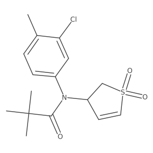 N-(3-chloro-4-methylphenyl)-N-(1,1-dioxido-2,3-dihydrothiophen-3-yl)pivalamide Structure