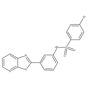 4-bromo-N-(3-(thiazolo[5,4-b]pyridin-2-yl)phenyl)benzenesulfonamide结构式