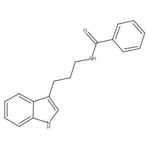 N-[3-(1H-indol-3-yl)propyl]benzamide结构式