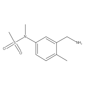 N-(3-(aminomethyl)-4-methylphenyl)-n-methylmethanesulfonamide结构式