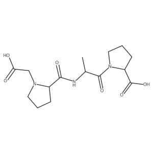 1-(Carboxymethyl)-L-prolyl-D-alanyl-L-proline结构式