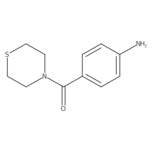 (4-Aminophenyl)(thiomorpholino)methanone结构式