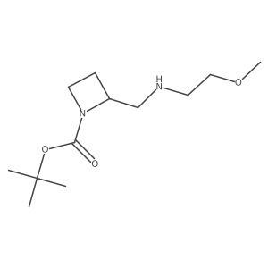 1,1-Dimethylethyl 2-[[(2-methoxyethyl)amino]methyl]-1-azetidinecarboxylate Structure