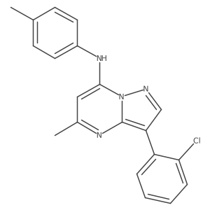 3-(2-chlorophenyl)-5-methyl-N-(4-methylphenyl)pyrazolo[1,5-a]pyrimidin-7-amine Structure