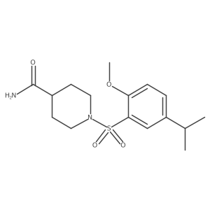 1-((5-Isopropyl-2-methoxyphenyl)sulfonyl)piperidine-4-carboxamide Structure