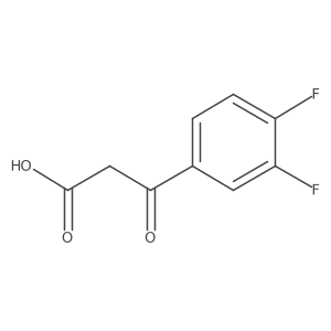 3,4-Difluoro-beta-oxobenzenepropanoic acid结构式